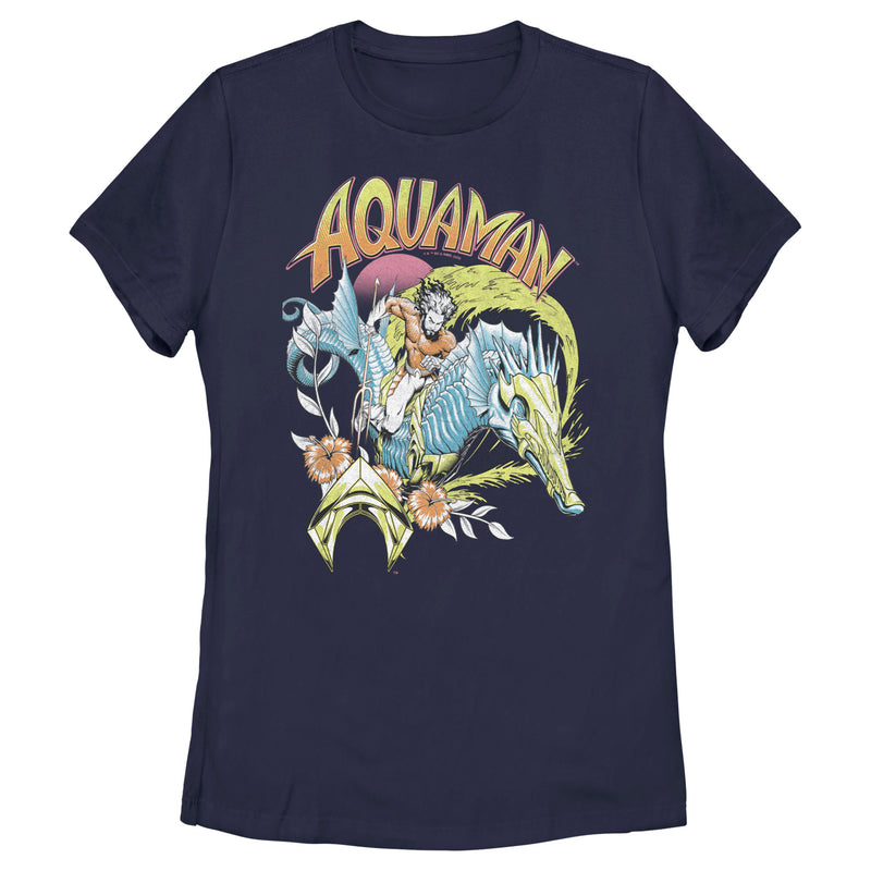 Women's Aquaman and the Lost Kingdom Retro Pastel Poster T-Shirt