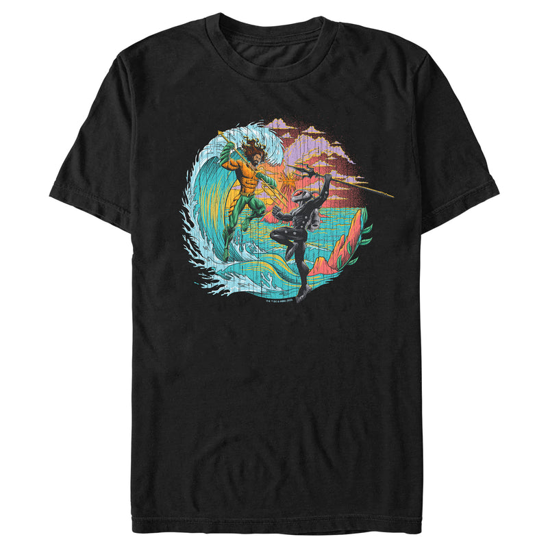 Men's Aquaman and the Lost Kingdom Black Manta and Aquaman T-Shirt