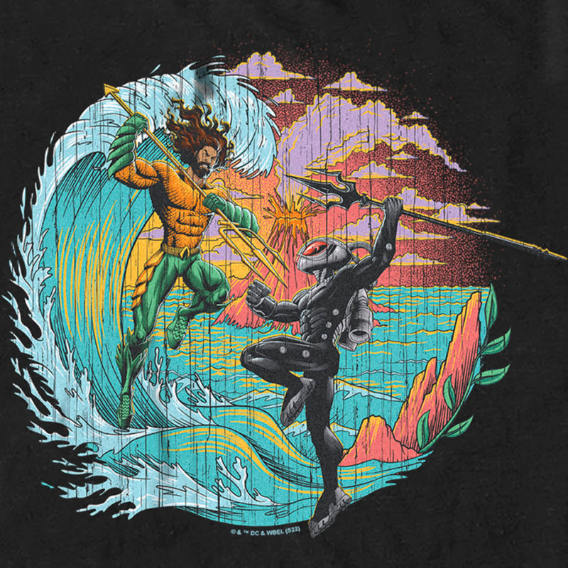 Men's Aquaman and the Lost Kingdom Black Manta and Aquaman T-Shirt