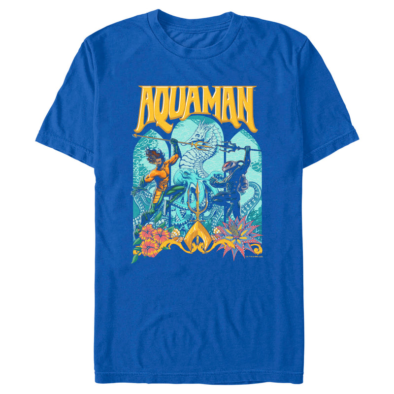 Men's Aquaman and the Lost Kingdom Retro Window Poster T-Shirt