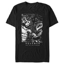 Men's Aquaman and the Lost Kingdom Black and White Poster T-Shirt