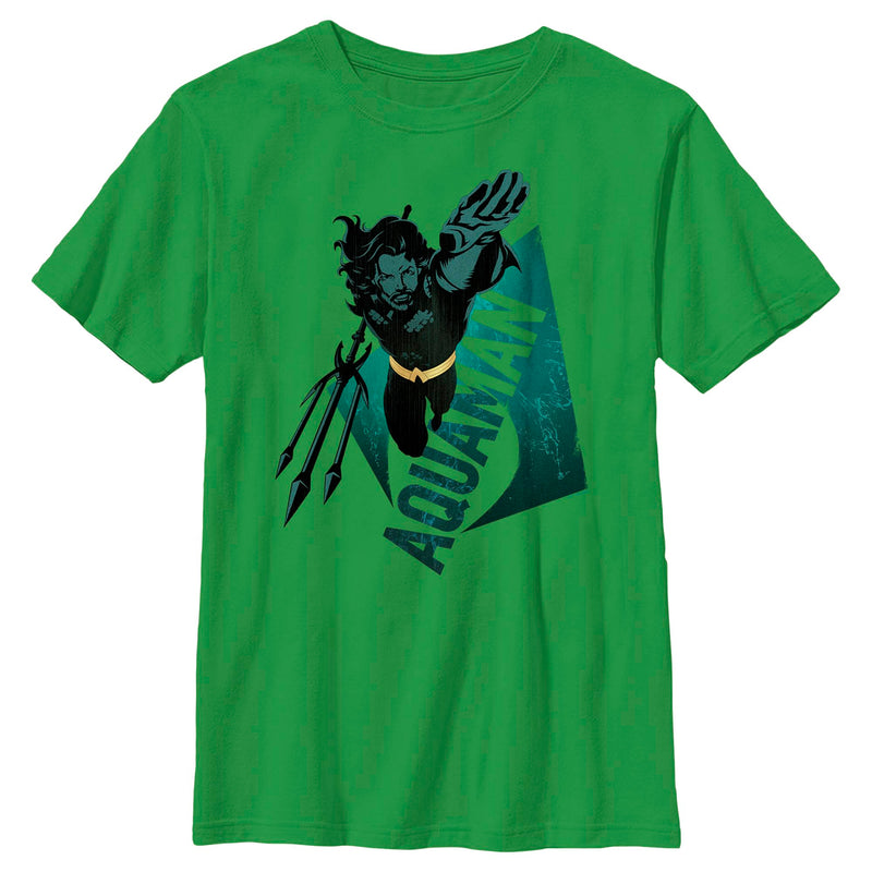 Boy's Aquaman Trident King Swimming T-Shirt