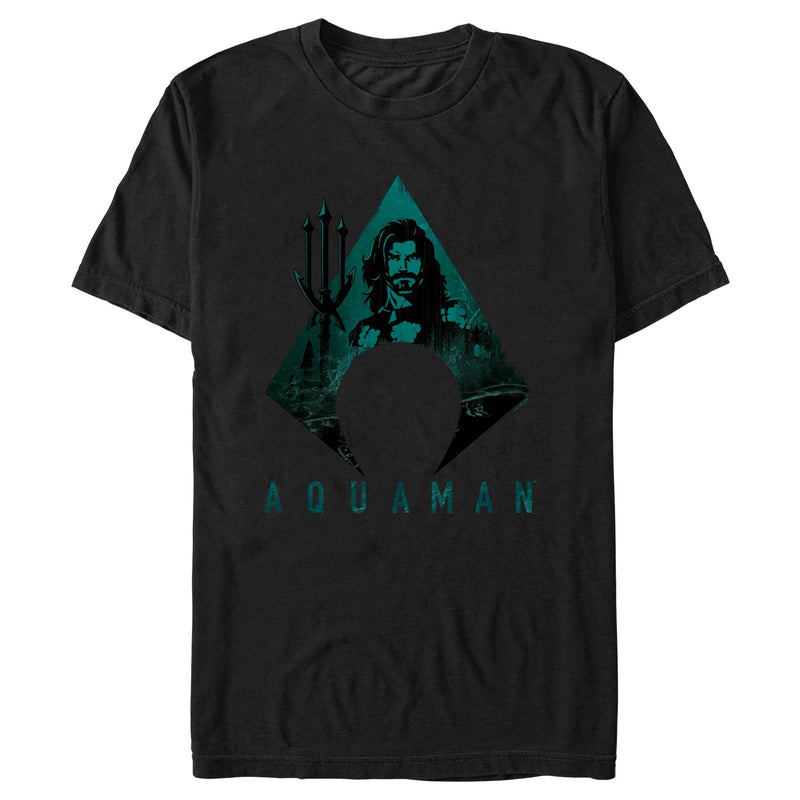 Men's Aquaman Trident Shape T-Shirt