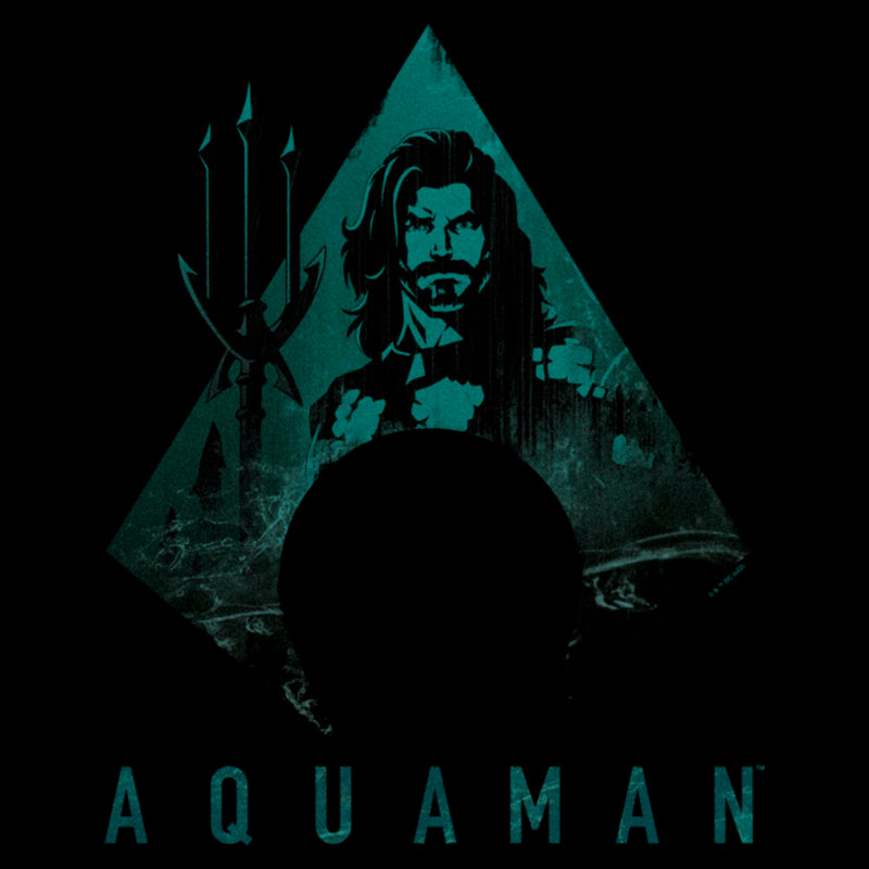 Junior's Aquaman Trident Shape T-Shirt