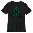 Boy's Aquaman Trident Shape T-Shirt