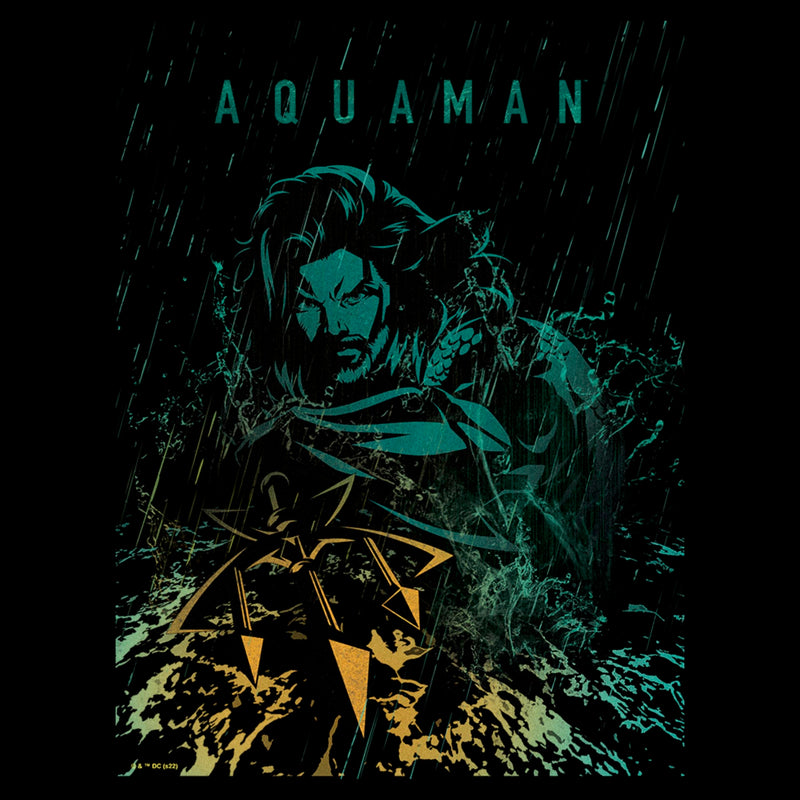 Men's Aquaman King Ocean Rain T-Shirt