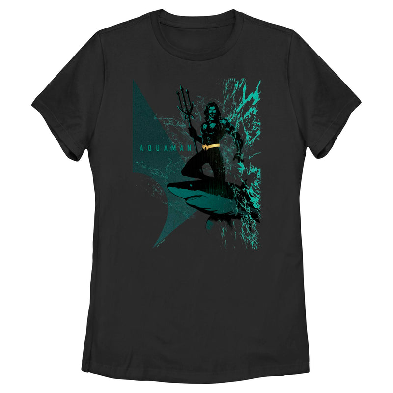 Women's Aquaman King Shark Ride T-Shirt