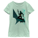 Girl's Aquaman King Shark Ride T-Shirt