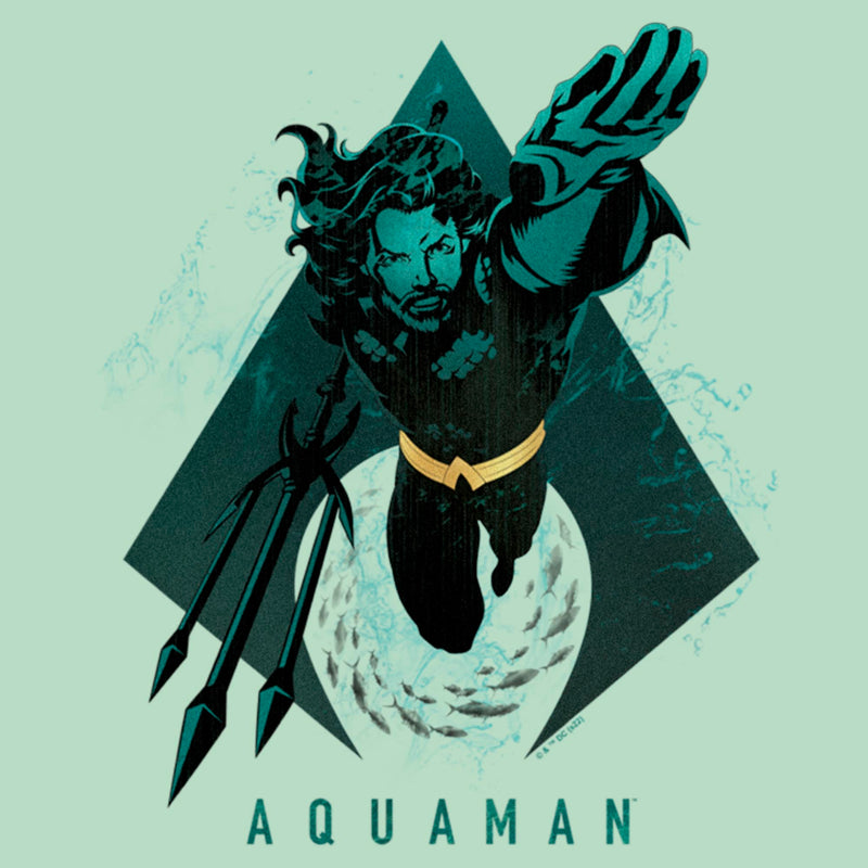 Girl's Aquaman King Swimming Shape T-Shirt