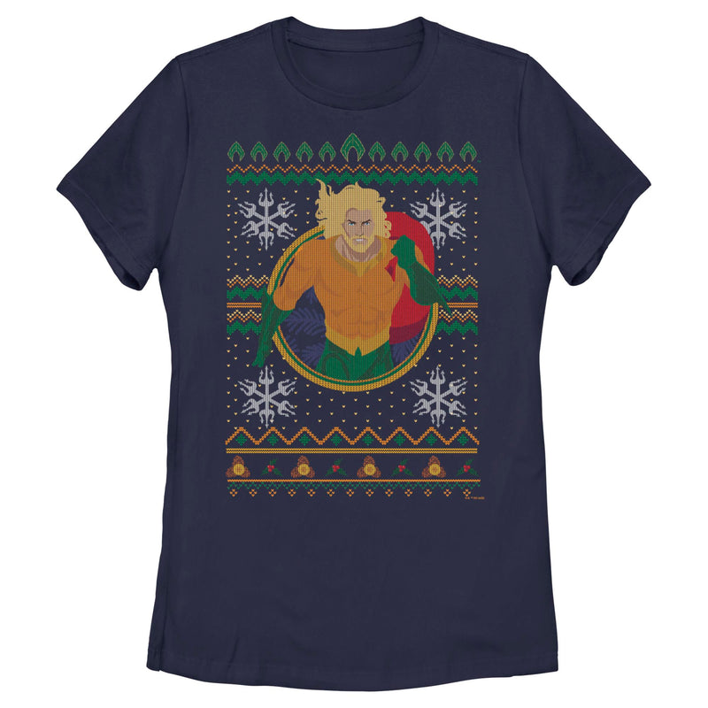 Women's Aquaman Water King Ugly Sweater T-Shirt