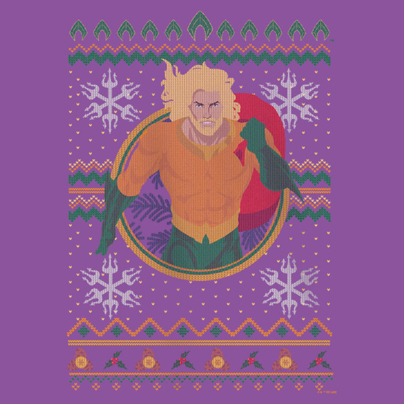 Girl's Aquaman Water King Ugly Sweater T-Shirt