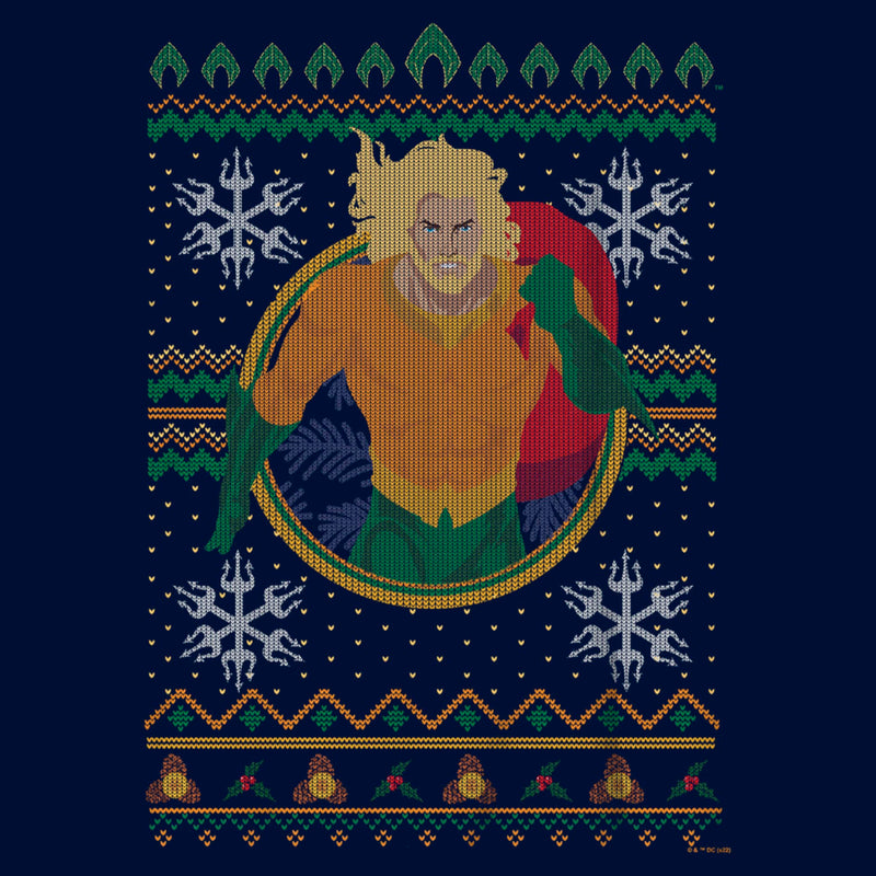 Boy's Aquaman Water King Ugly Sweater T-Shirt