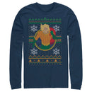 Men's Aquaman Water King Ugly Sweater Long Sleeve Shirt