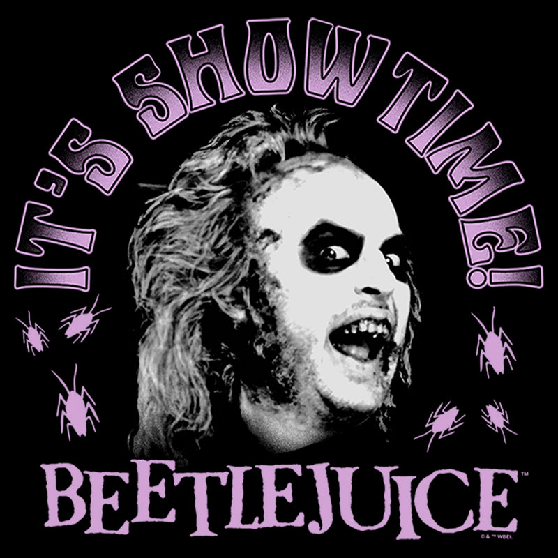 Junior's Beetlejuice It's Showtime Pink Sweatshirt