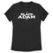 Women's Black Adam White Logo T-Shirt