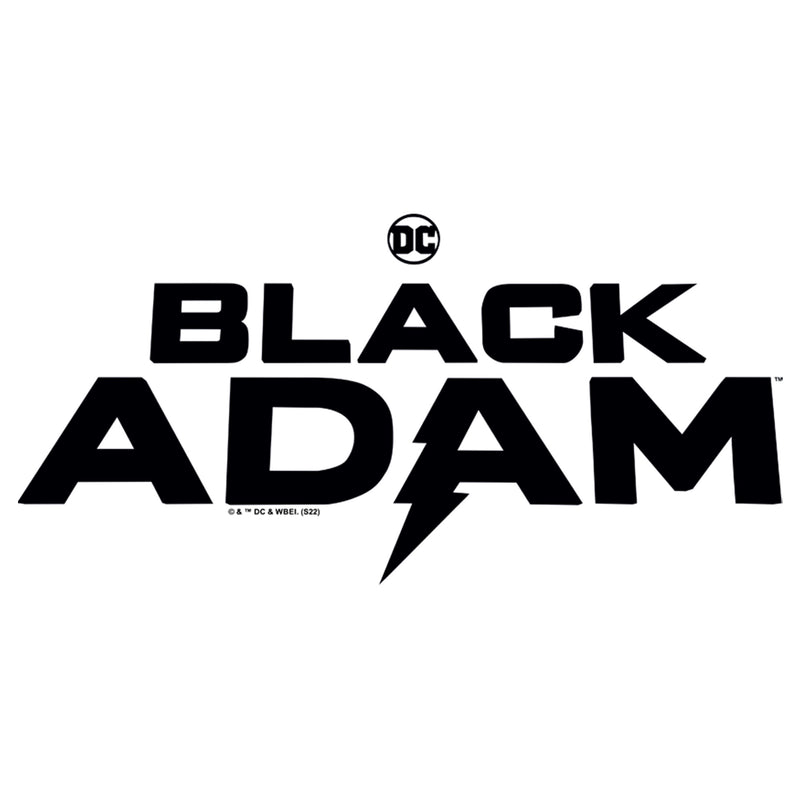 Men's Black Adam Bold Black Logo T-Shirt