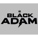 Junior's Black Adam Bold Black Logo T-Shirt