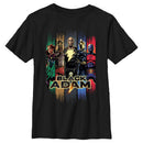 Boy's Black Adam Superheroes From JSA T-Shirt