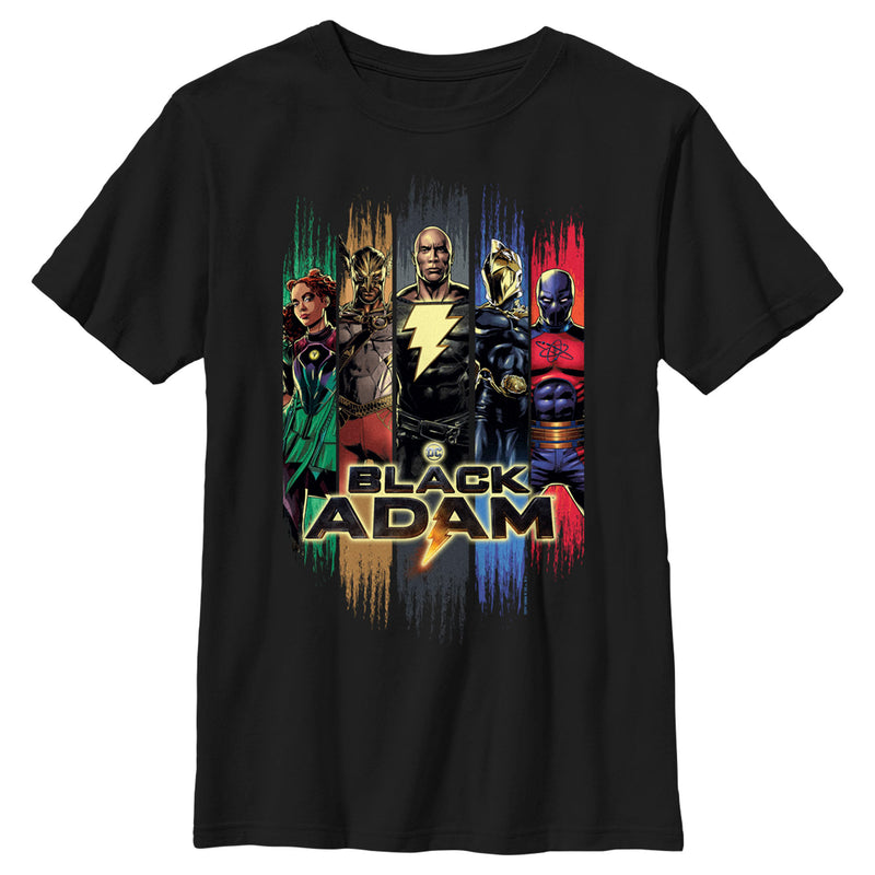 Boy's Black Adam Superheroes From JSA T-Shirt