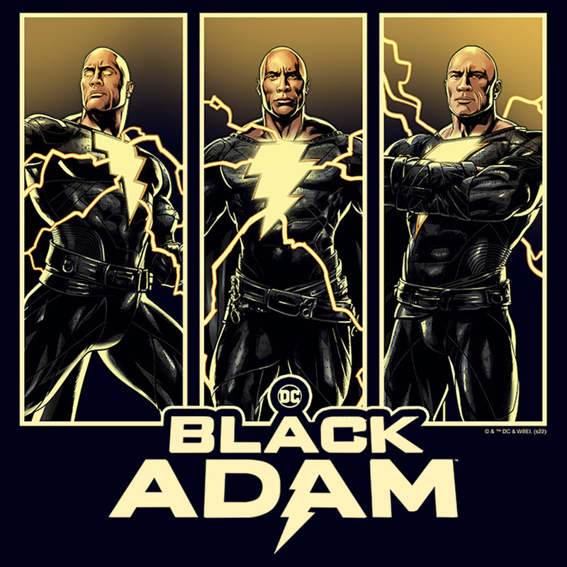 Women's Black Adam Triple Hero Box T-Shirt