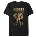 Men's Black Adam Golden Hawk T-Shirt