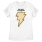 Women's Black Adam Yellow Lightning Bolt T-Shirt
