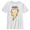 Boy's Black Adam Yellow Lightning Bolt T-Shirt