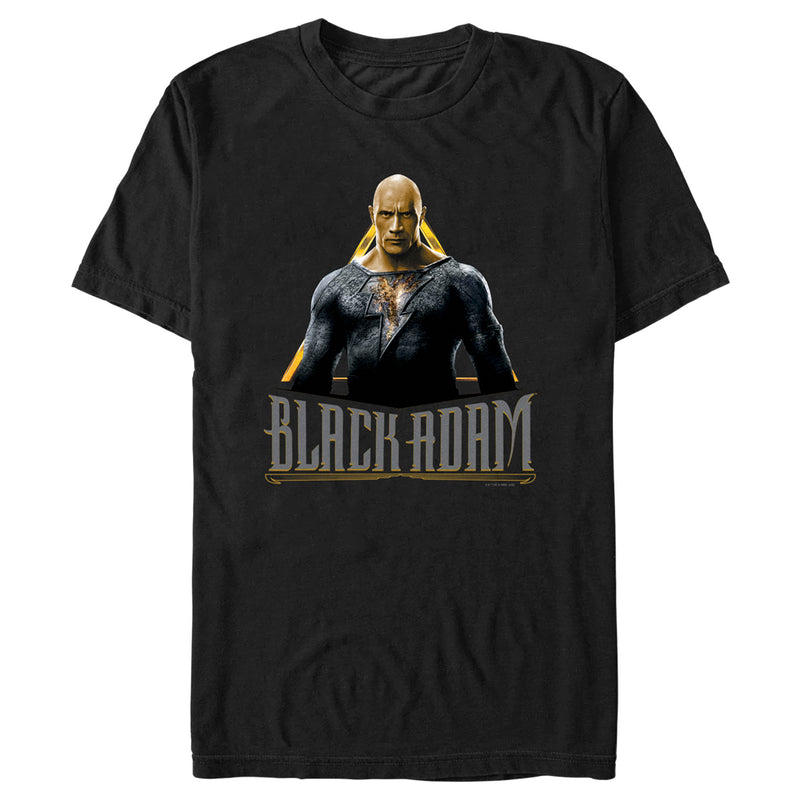Men's Black Adam Antihero Photograph T-Shirt