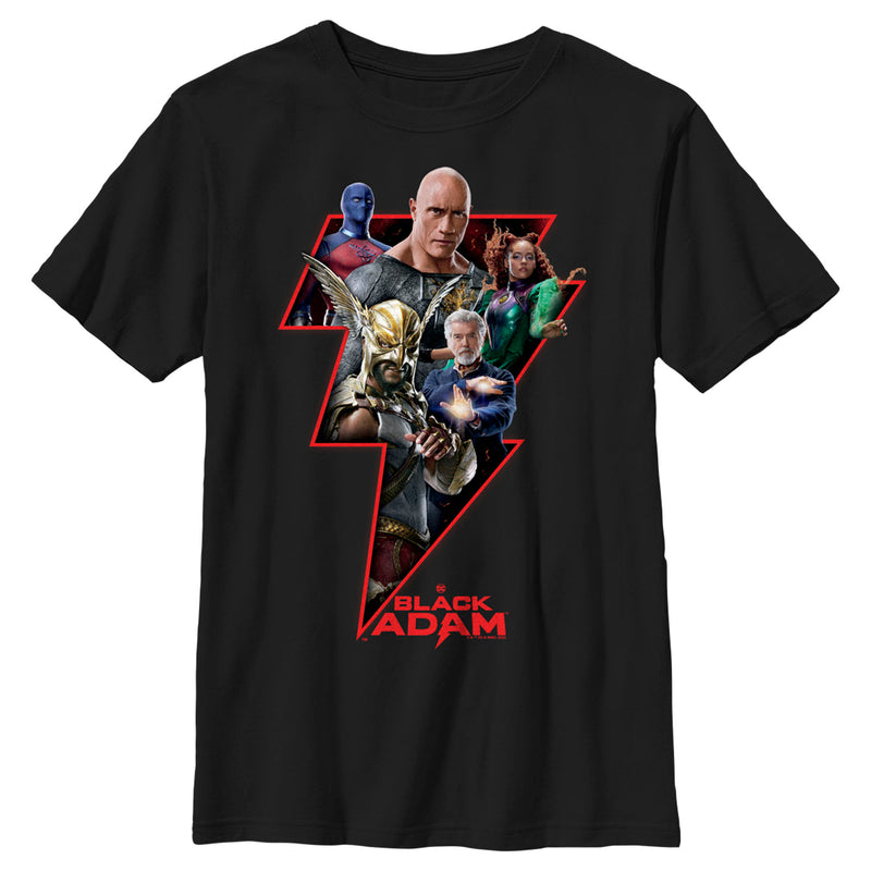 Boy's Black Adam Group Shot T-Shirt