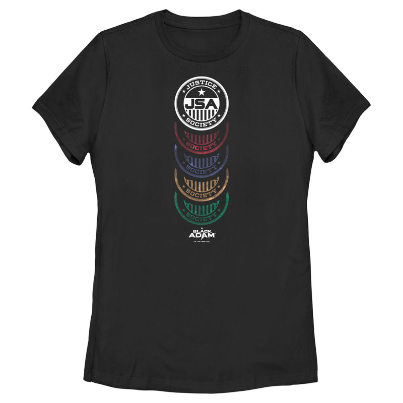 Women's Black Adam JSA Badge T-Shirt