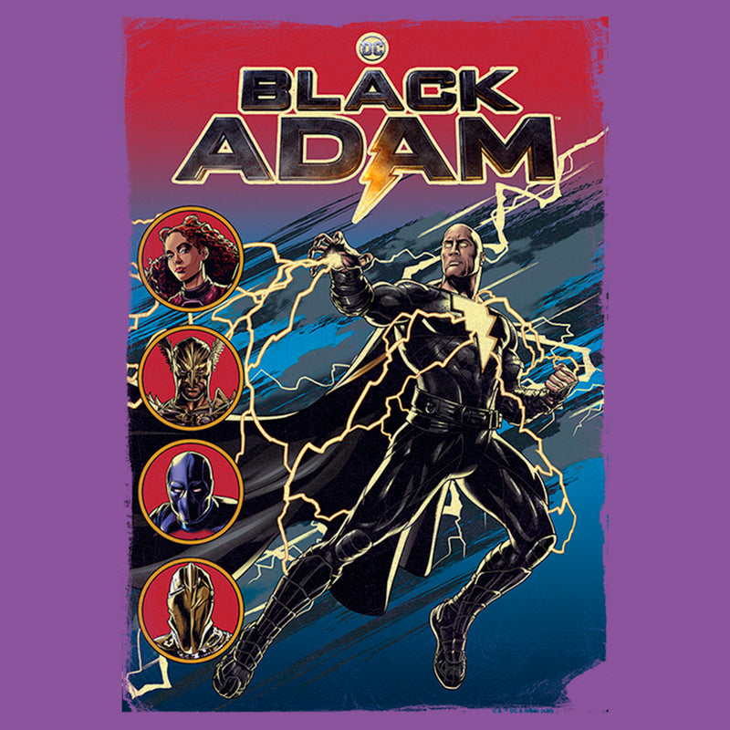 Girl's Black Adam Justice Cover T-Shirt