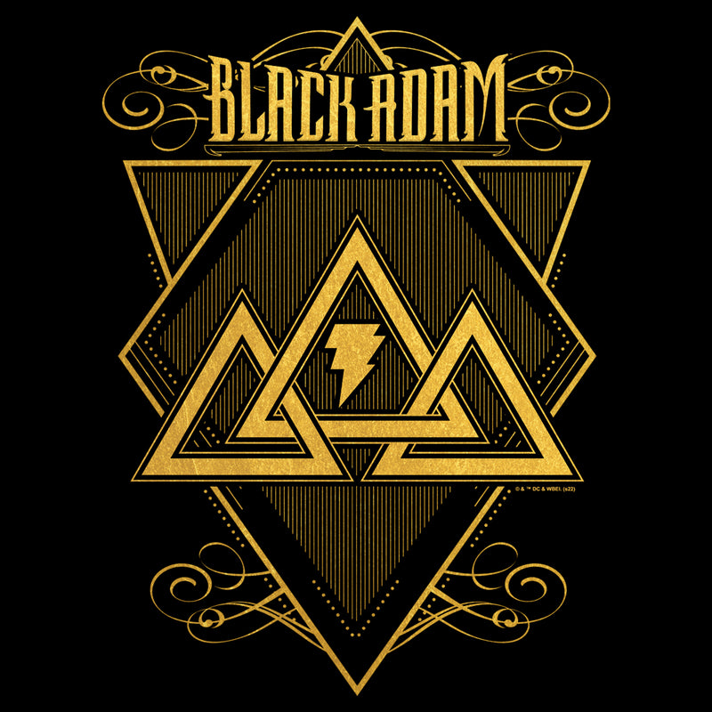 Men's Black Adam Triangle Strategy T-Shirt