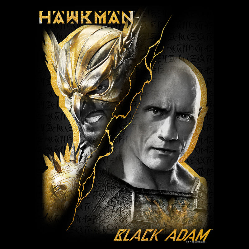 Men's Black Adam Man VS Myth T-Shirt