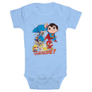 Infant's DC Super Friends Chibi Superheroes to the Rescue Onesie