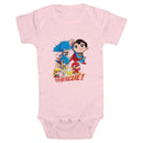 Infant's DC Super Friends Superheroes to the Rescue Onesie