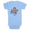 Infant's DC Super Friends Chibi Action Group Onesie