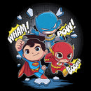 Infant's DC Super Friends Chibi Wham Pow Boom Onesie