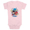 Infant's DC Super Friends Wham Pow Boom Onesie