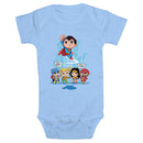 Infant's DC Super Friends Chibi Flying Superman Onesie