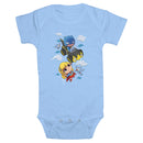 Infant's DC Super Friends Supergirl and Batman Onesie