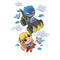 Infant's DC Super Friends Chibi Supergirl and Batman Onesie