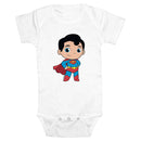 Infant's DC Super Friends Chibi Superman Power Pose Onesie