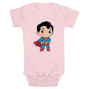 Infant's DC Super Friends Chibi Superman Power Pose Onesie