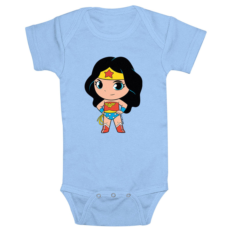 Infant's DC Super Friends Chibi Wonder Woman Power Pose Onesie