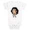 Infant's DC Super Friends Chibi Wonder Woman Power Pose Onesie