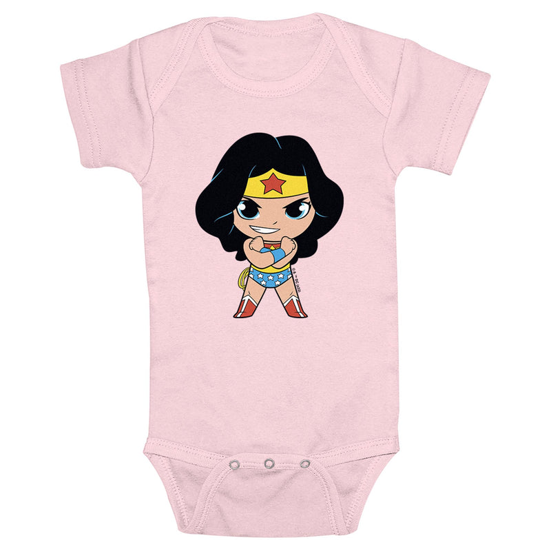 Infant's DC Super Friends Chibi Wonder Woman Onesie