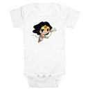 Infant's DC Super Friends Chibi Wonder Woman Attack Onesie