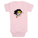 Infant's DC Super Friends Chibi Wonder Woman Attack Onesie