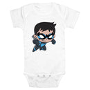 Infant's DC Super Friends Chibi Nightwing Onesie