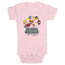 Infant's DC Super Friends Logos Onesie